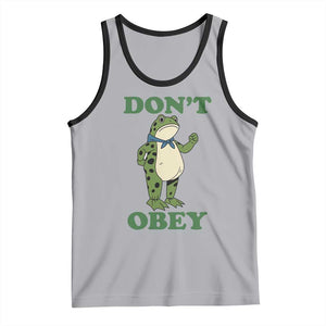 Don't Obey Portland Frog Tank Top Resist Inflatable Frogs Protest TS02 Athletic Heather Black Print Your Wear