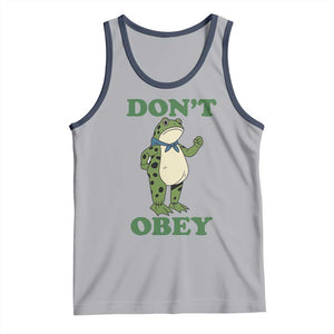 Don't Obey Portland Frog Tank Top Resist Inflatable Frogs Protest TS02 Athletic Heather Navy Print Your Wear