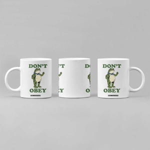 Don't Obey Portland Frog Coffee Mug Resist Inflatable Frogs Protest TS02 Print Your Wear