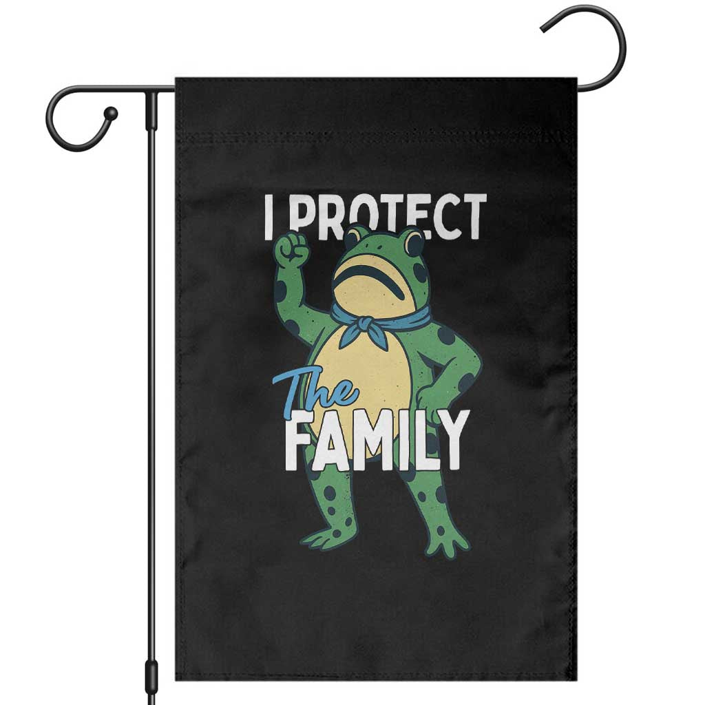Activist Portland Frog Garden Flag I Protect the Family Protest Statement TS02 Black Print Your Wear
