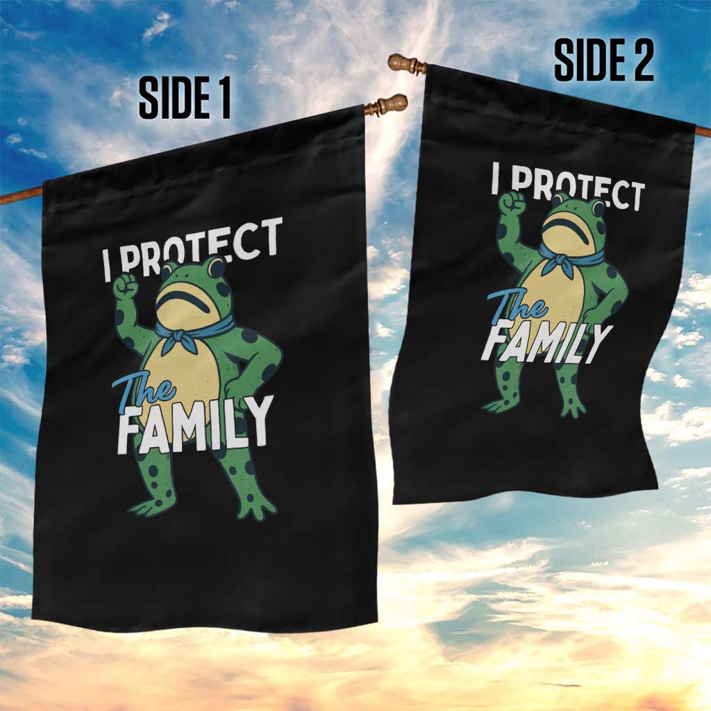 Activist Portland Frog Garden Flag I Protect the Family Protest Statement TS02 Print Your Wear