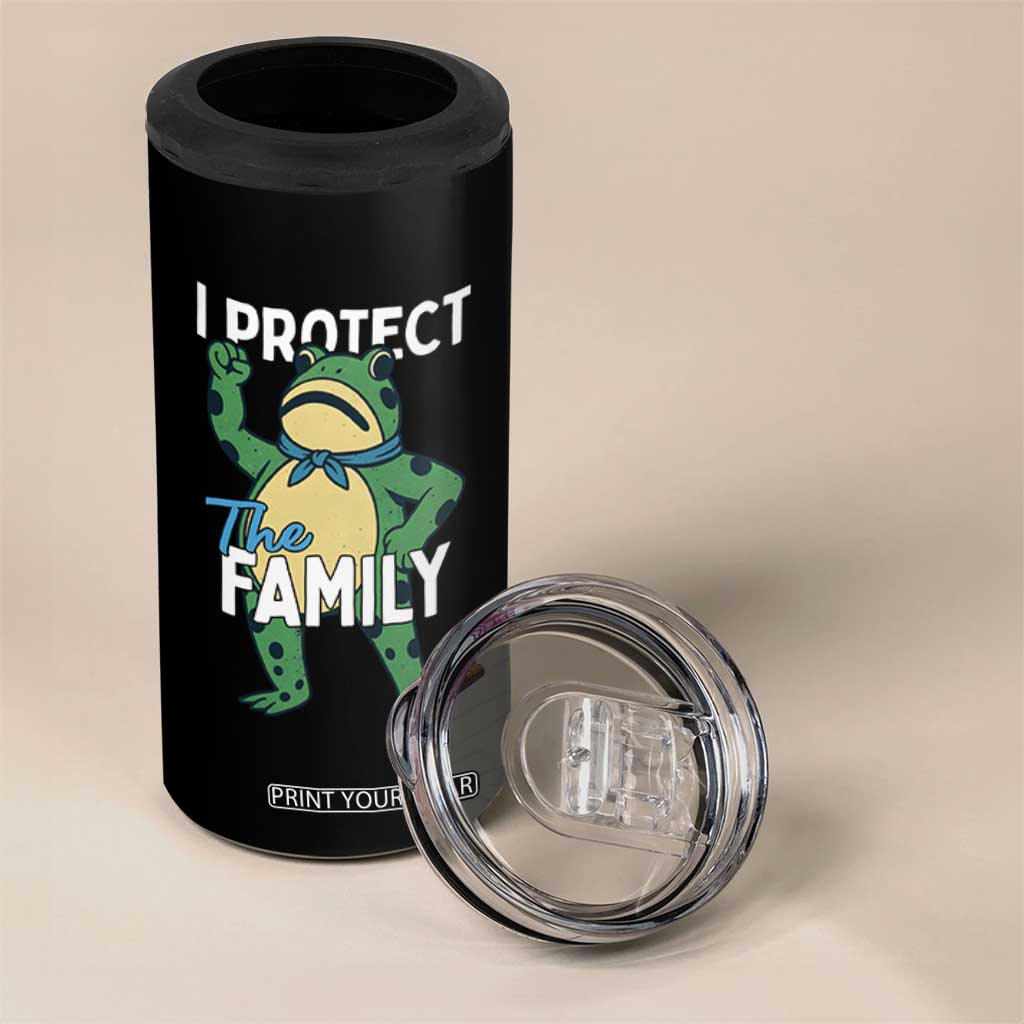 Activist Portland Frog 4 in 1 Can Cooler Tumbler I Protect the Family Protest Statement TS02 Print Your Wear