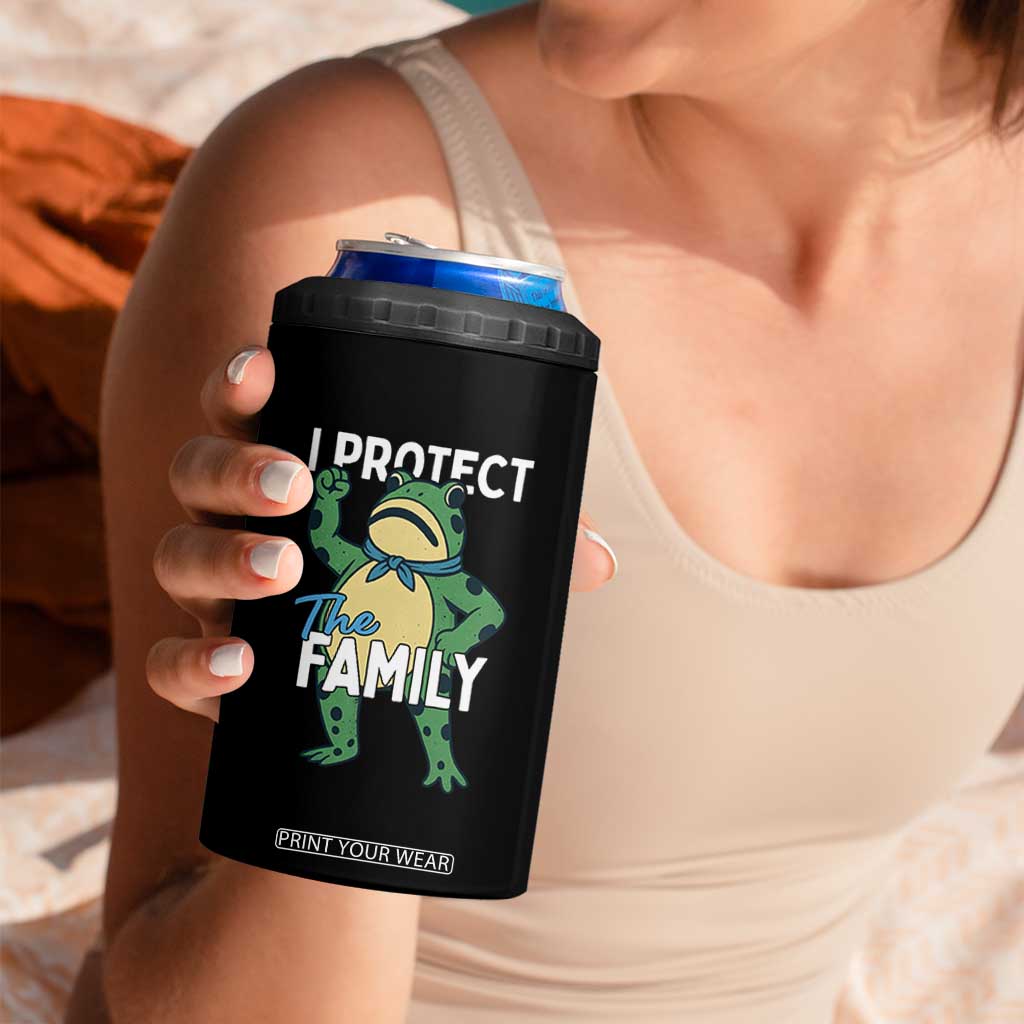 Activist Portland Frog 4 in 1 Can Cooler Tumbler I Protect the Family Protest Statement TS02 Print Your Wear