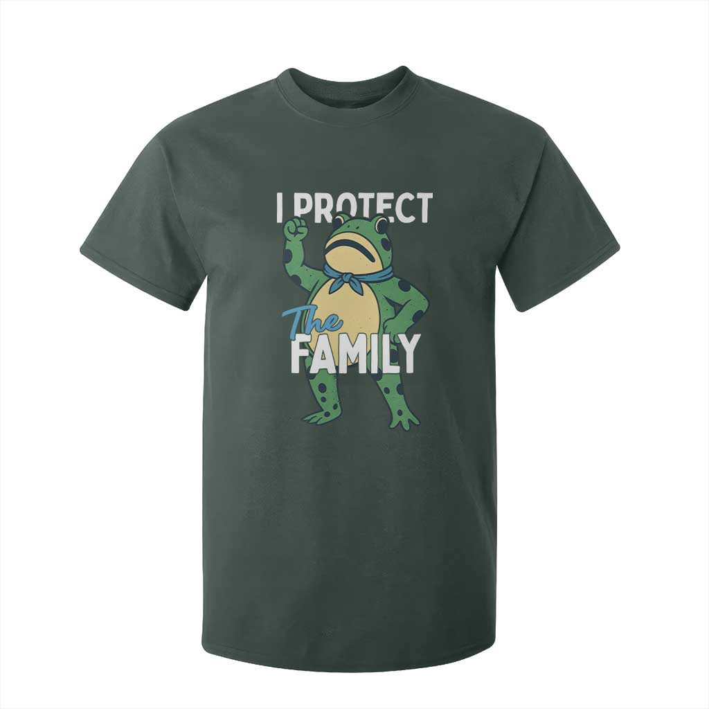 Activist Portland Frog T Shirt For Kid I Protect the Family Protest Statement TS02 Dark Forest Green Print Your Wear
