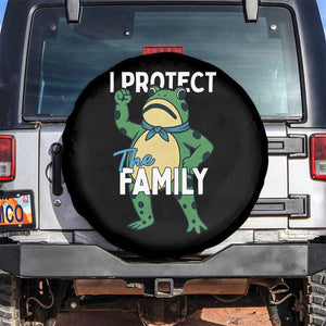 Activist Portland Frog Spare Tire Cover I Protect the Family Protest Statement TS02 No hole Black Print Your Wear