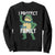 Activist Portland Frog Sweatshirt I Protect the Family Protest Statement TS02 Black Print Your Wear