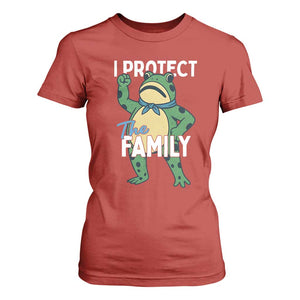 Activist Portland Frog T Shirt For Women I Protect the Family Protest Statement TS02 Red Print Your Wear