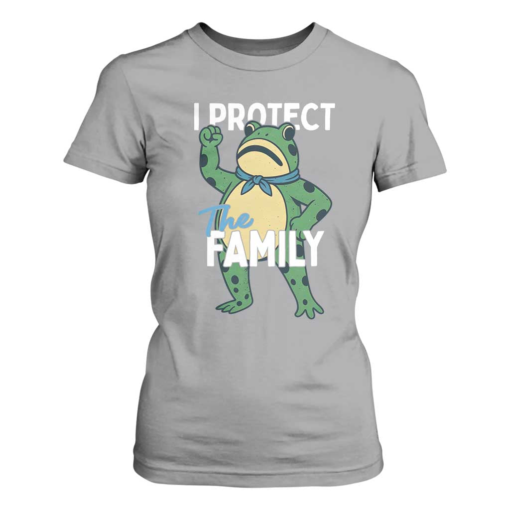 Activist Portland Frog T Shirt For Women I Protect the Family Protest Statement TS02 Sport Gray Print Your Wear