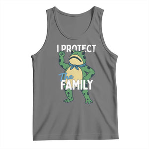 Activist Portland Frog Tank Top I Protect the Family Protest Statement TS02 Black Heather Print Your Wear