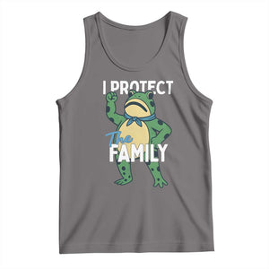 Activist Portland Frog Tank Top I Protect the Family Protest Statement TS02 Deep Heather Print Your Wear