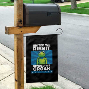 Patriotic Protest Portland Frog Garden Flag United We Ribbit Divided We Croak Resist TS02 Print Your Wear