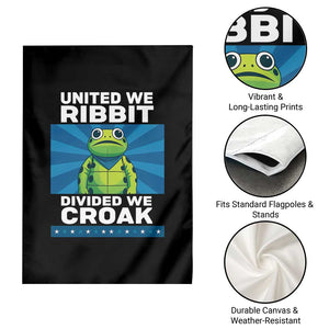 Patriotic Protest Portland Frog Garden Flag United We Ribbit Divided We Croak Resist TS02 Print Your Wear
