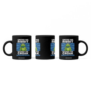 Patriotic Protest Portland Frog Coffee Mug United We Ribbit Divided We Croak Resist TS02 Print Your Wear