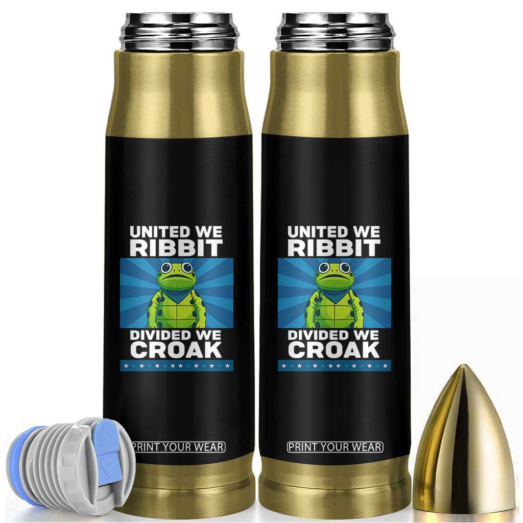 Patriotic Protest Portland Frog Bullet Tumbler United We Ribbit Divided We Croak Resist TS02 Black Print Your Wear