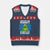Patriotic Protest Portland Frog V-Neck Knit Sweater Vest United We Ribbit Divided We Croak Resist - Print Your Wear