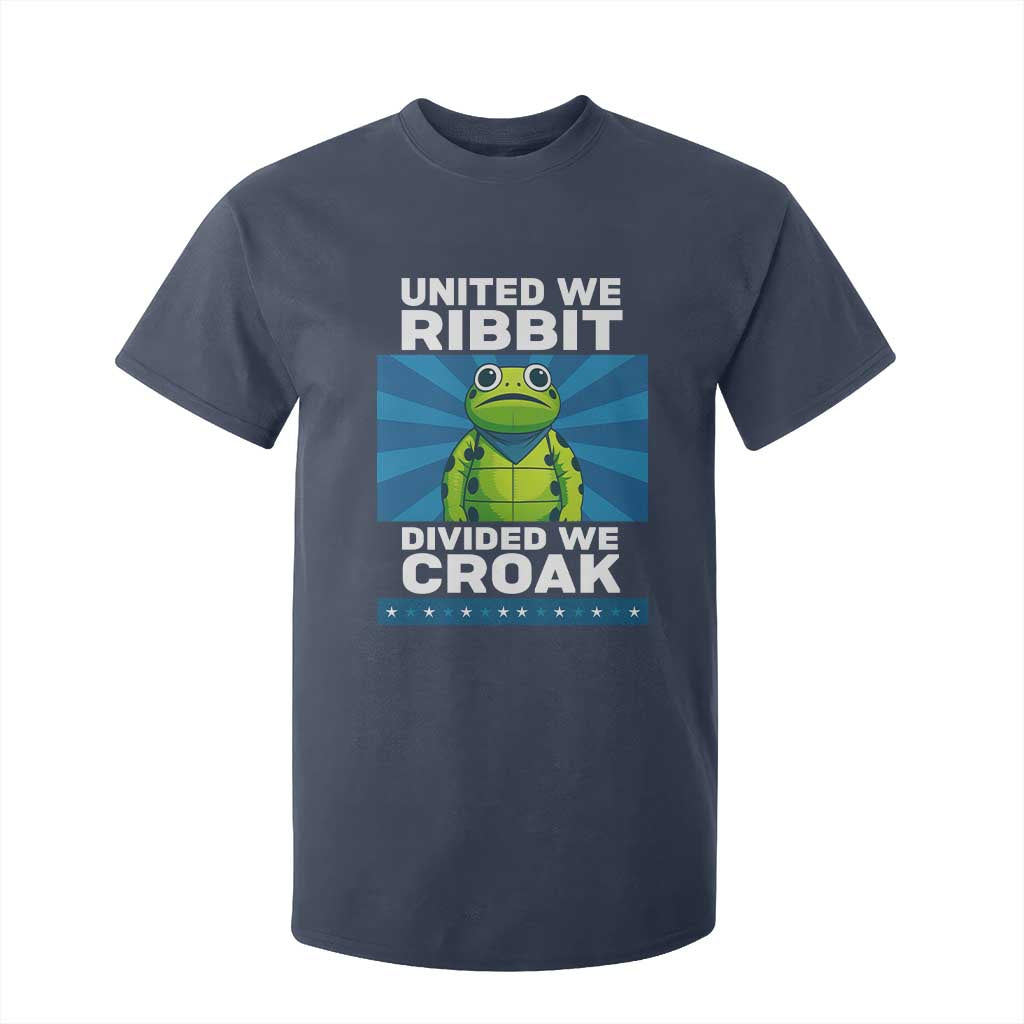 Patriotic Protest Portland Frog T Shirt For Kid United We Ribbit Divided We Croak Resist TS02 Navy Print Your Wear