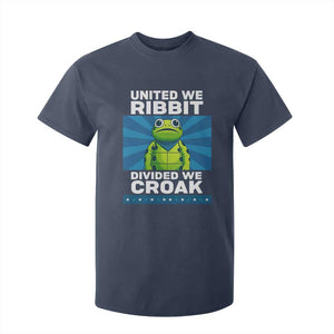 Patriotic Protest Portland Frog T Shirt For Kid United We Ribbit Divided We Croak Resist TS02 Navy Print Your Wear