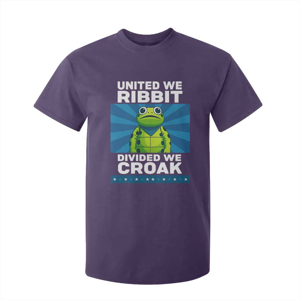 Patriotic Protest Portland Frog T Shirt For Kid United We Ribbit Divided We Croak Resist TS02 Purple Print Your Wear
