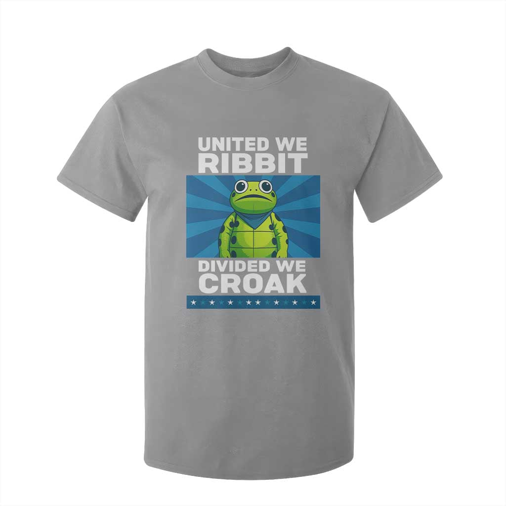 Patriotic Protest Portland Frog T Shirt For Kid United We Ribbit Divided We Croak Resist TS02 Sport Gray Print Your Wear