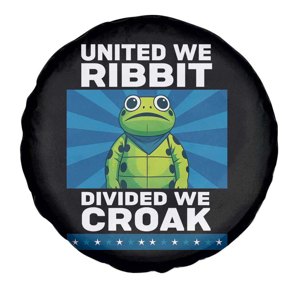 Patriotic Protest Portland Frog Spare Tire Cover United We Ribbit Divided We Croak Resist TS02 Print Your Wear