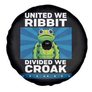 Patriotic Protest Portland Frog Spare Tire Cover United We Ribbit Divided We Croak Resist TS02 Print Your Wear