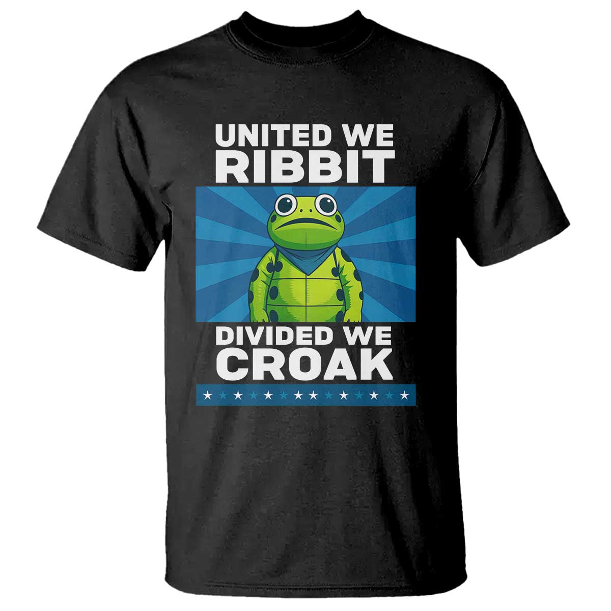 Patriotic Protest Portland Frog T Shirt United We Ribbit Divided We Croak Resist TS02 Black Print Your Wear