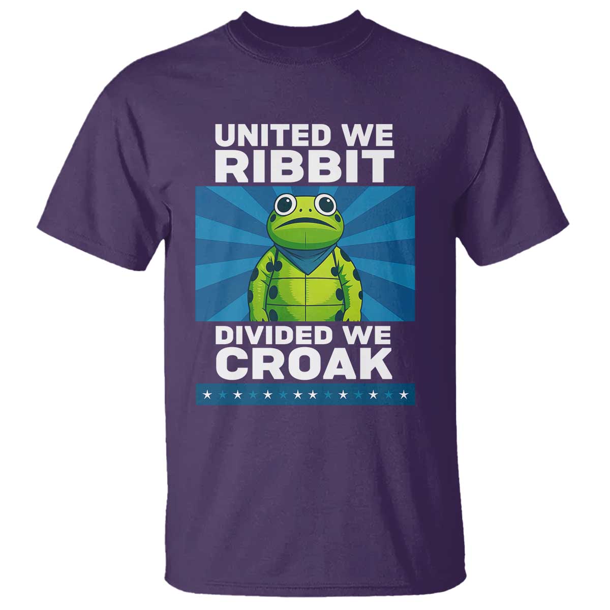 Patriotic Protest Portland Frog T Shirt United We Ribbit Divided We Croak Resist TS02 Purple Print Your Wear