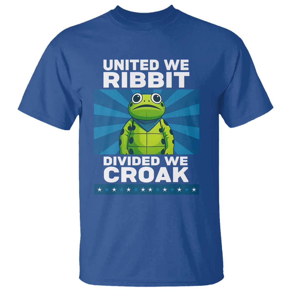 Patriotic Protest Portland Frog T Shirt United We Ribbit Divided We Croak Resist TS02 Royal Blue Print Your Wear