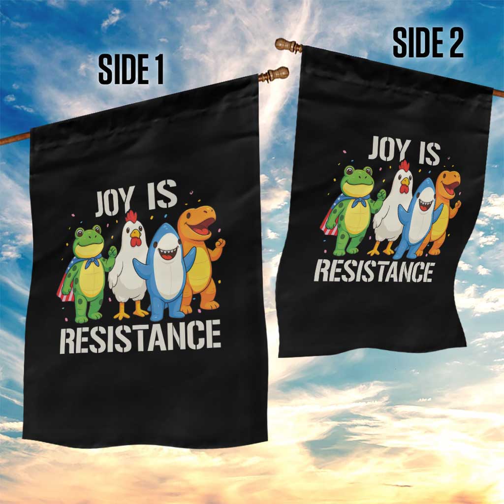 Portland Protest Inflatable Mascot Parade Garden Flag Joy Is Resistance Resist Frog Shark Chicken Dino TS02 Print Your Wear