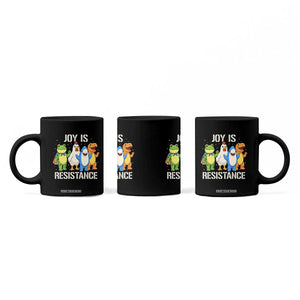 Portland Protest Inflatable Mascot Parade Coffee Mug Joy Is Resistance Resist Frog Shark Chicken Dino TS02 Print Your Wear