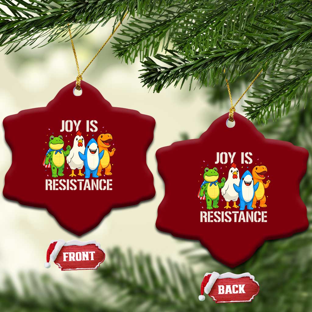 Portland Protest Inflatable Mascot Parade Ceramic Ornament Joy Is Resistance Resist Frog Shark Chicken Dino TS02 Print Your Wear