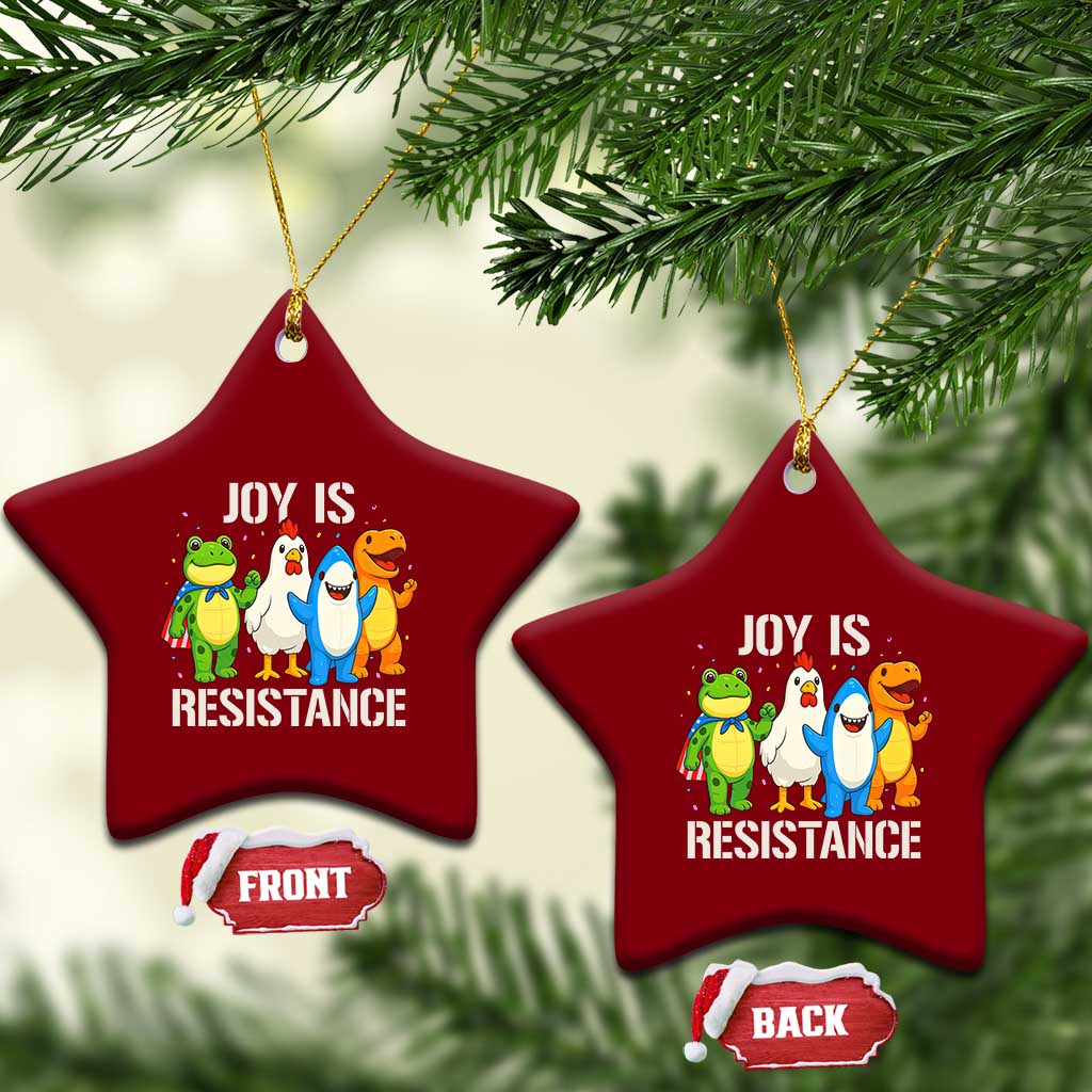 Portland Protest Inflatable Mascot Parade Ceramic Ornament Joy Is Resistance Resist Frog Shark Chicken Dino TS02 Print Your Wear