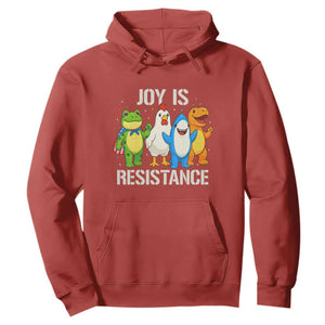 Portland Protest Inflatable Mascot Parade Hoodie Joy Is Resistance Resist Frog Shark Chicken Dino TS02 Red Print Your Wear