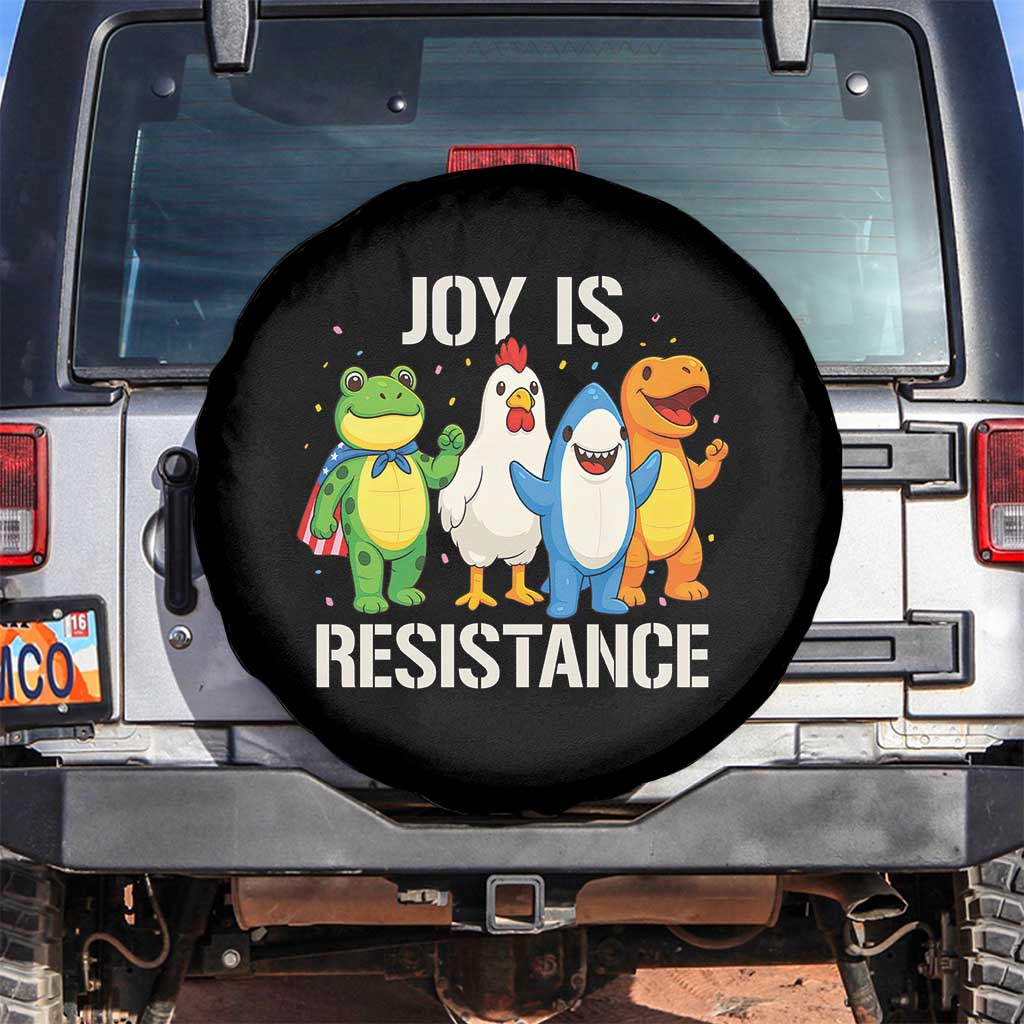 Portland Protest Inflatable Mascot Parade Spare Tire Cover Joy Is Resistance Resist Frog Shark Chicken Dino TS02 No hole Black Print Your Wear