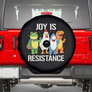 Portland Protest Inflatable Mascot Parade Spare Tire Cover Joy Is Resistance Resist Frog Shark Chicken Dino TS02 Black Print Your Wear