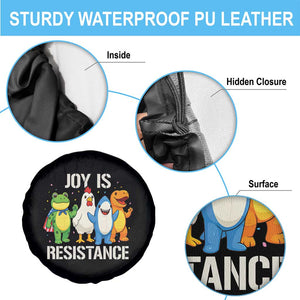 Portland Protest Inflatable Mascot Parade Spare Tire Cover Joy Is Resistance Resist Frog Shark Chicken Dino TS02 Print Your Wear
