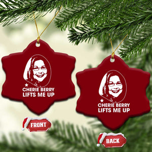 Cherie Berry Lifts Me Up Ceramic Ornament Elevator Tribute Funny NC Meme TS02 Print Your Wear