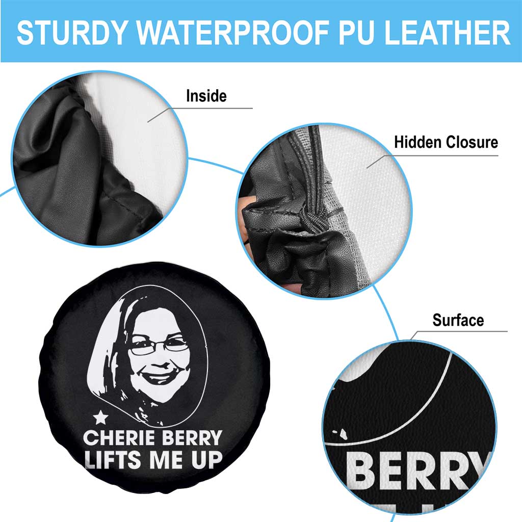 Cherie Berry Lifts Me Up Spare Tire Cover Elevator Tribute Funny NC Meme TS02 Print Your Wear
