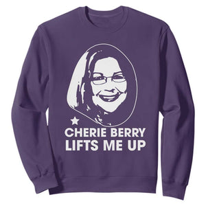 Cherie Berry Lifts Me Up Sweatshirt Elevator Tribute Funny NC Meme TS02 Purple Print Your Wear