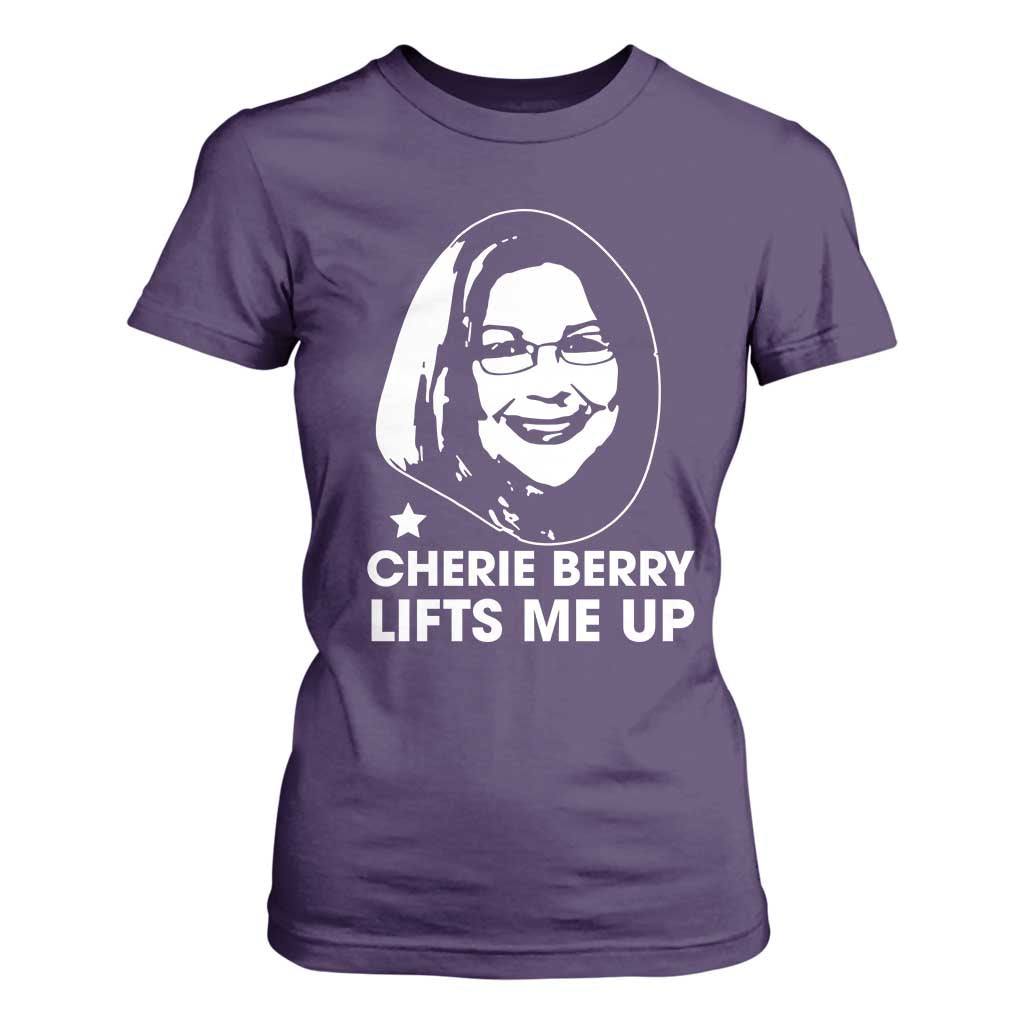 Cherie Berry Lifts Me Up T Shirt For Women Elevator Tribute Funny NC Meme TS02 Purple Print Your Wear