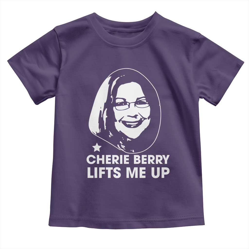 Cherie Berry Lifts Me Up Toddler T Shirt Elevator Tribute Funny NC Meme TS02 Purple Print Your Wear
