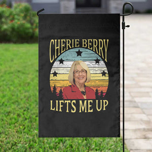 Cherie Berry Lifts Me Up Garden Flag Retro Vintage Elevator Tribute Funny NC Meme TS02 Print Your Wear