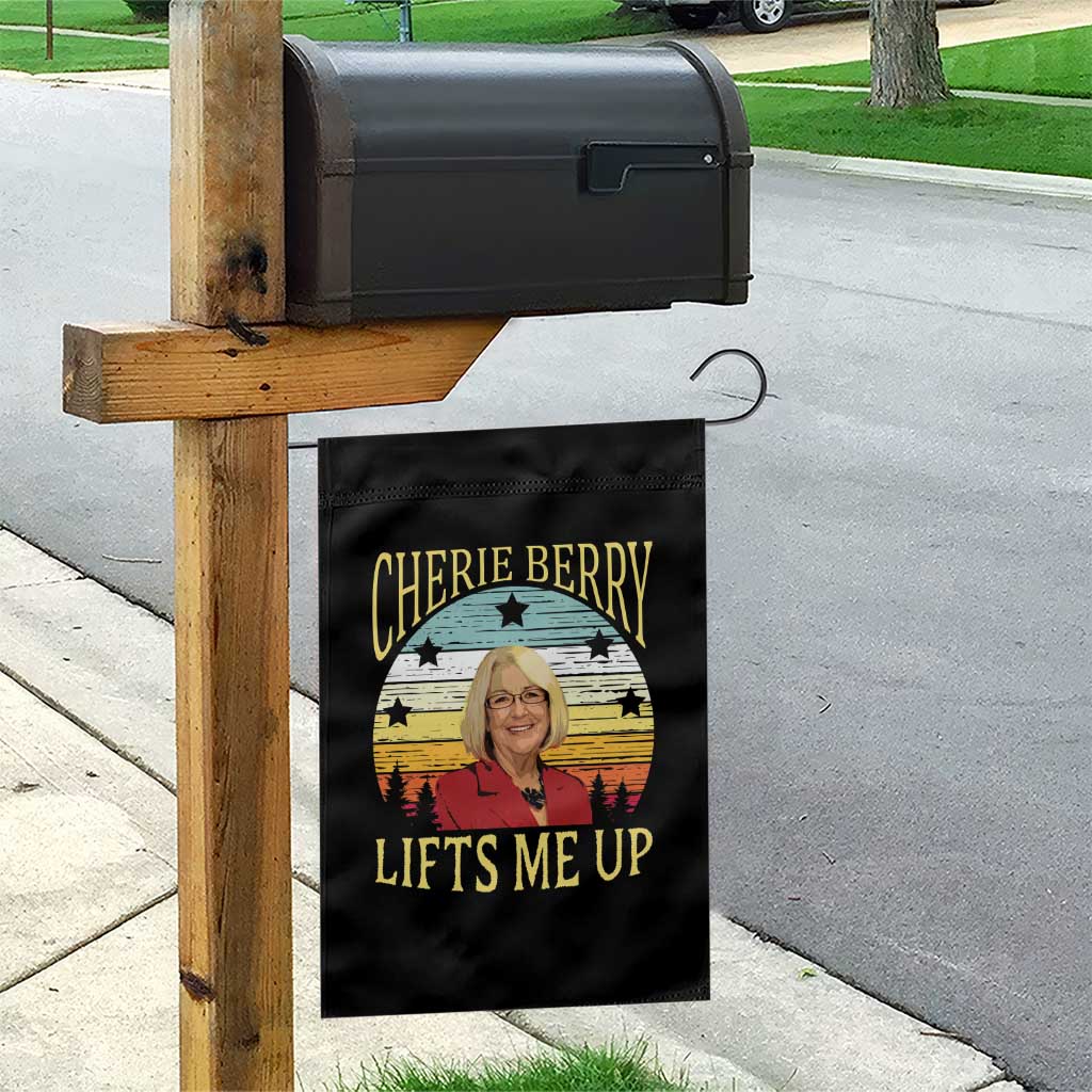 Cherie Berry Lifts Me Up Garden Flag Retro Vintage Elevator Tribute Funny NC Meme TS02 Print Your Wear