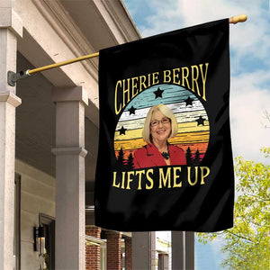 Cherie Berry Lifts Me Up Garden Flag Retro Vintage Elevator Tribute Funny NC Meme TS02 Print Your Wear