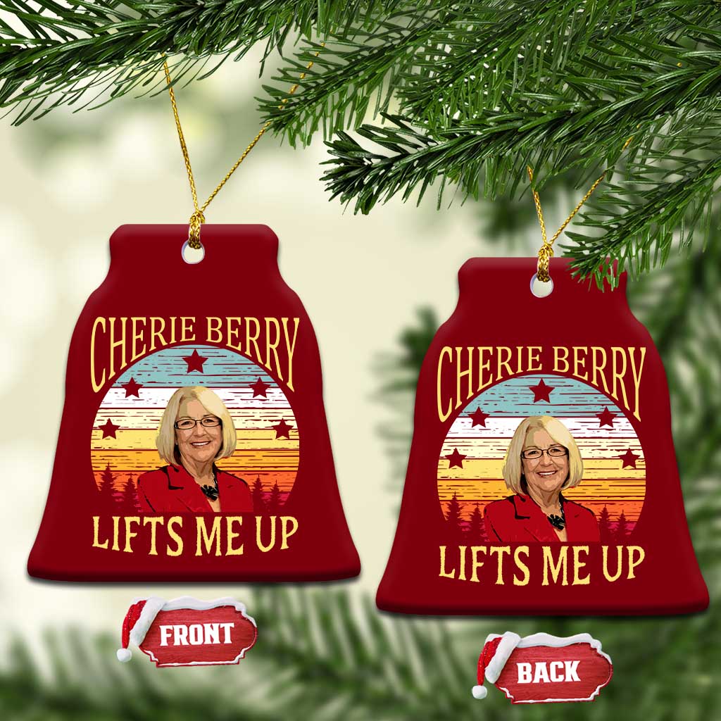 Cherie Berry Lifts Me Up Ceramic Ornament Retro Vintage Elevator Tribute Funny NC Meme TS02 Print Your Wear
