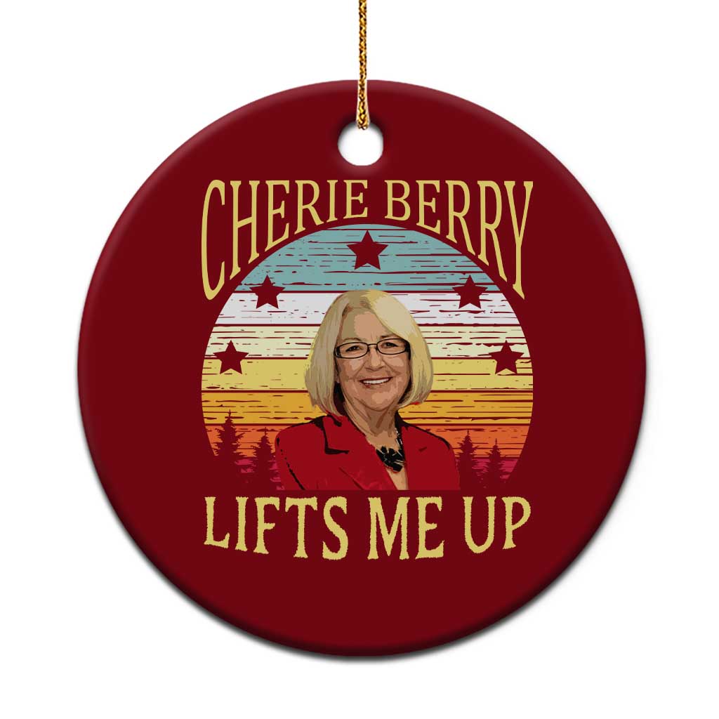 Cherie Berry Lifts Me Up Ceramic Ornament Retro Vinatge Elevator Tribute Funny NC Meme TS02 1pc Red Print Your Wear