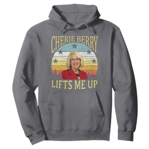 Cherie Berry Lifts Me Up Hoodie Retro Vintage Elevator Tribute Funny NC Meme TS02 Charcoal Print Your Wear