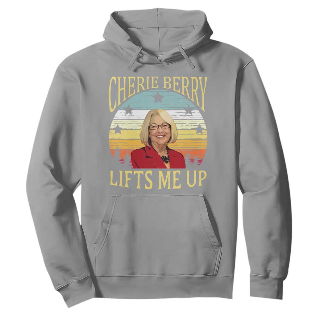 Cherie Berry Lifts Me Up Hoodie Retro Vintage Elevator Tribute Funny NC Meme TS02 Sport Gray Print Your Wear