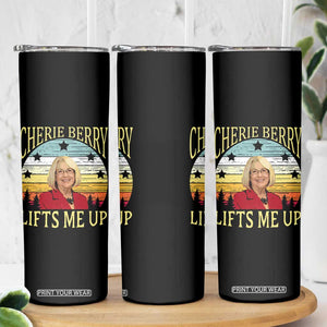 Cherie Berry Lifts Me Up Skinny Tumbler Retro Vintage Elevator Tribute Funny NC Meme TS02 Print Your Wear