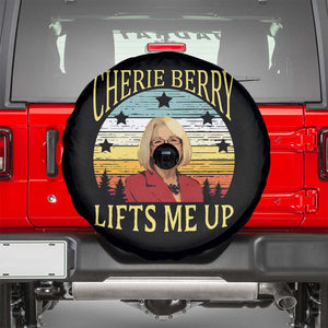 Cherie Berry Lifts Me Up Spare Tire Cover Retro Vinatge Elevator Tribute Funny NC Meme TS02 Black Print Your Wear